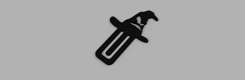 3D Printable Harry Potter Sorting Hat Bookmark