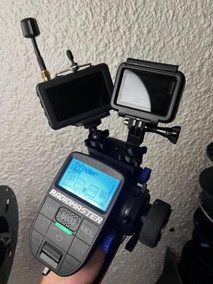 Remixed ball joint bracket for camera mount to Radiomaster MT12