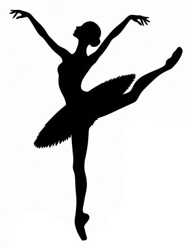 Stencil, wall art: Ballet dancer 2