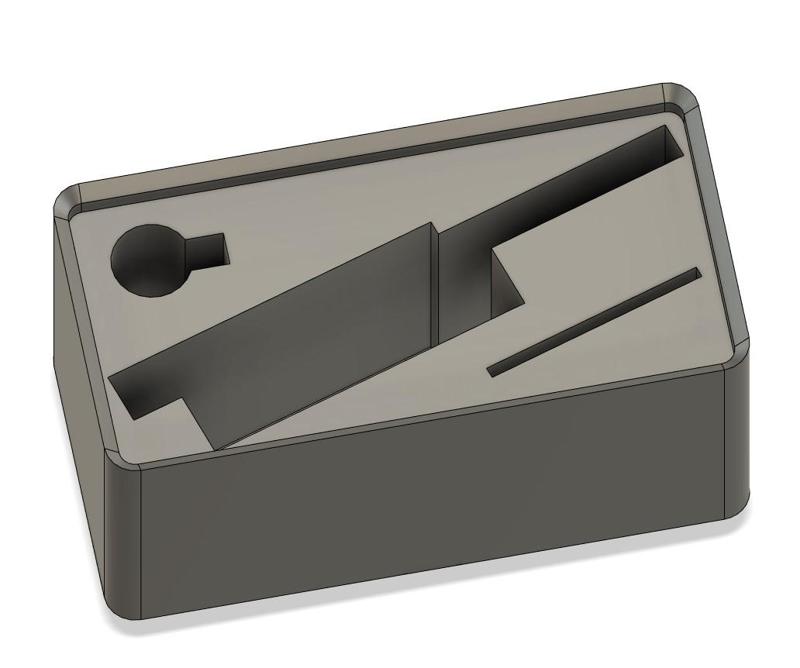 Gridfinity caliper, ruler, deburring tool holder 2x1