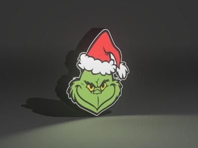 Grinch LED Box RGB Ligthbox Winter Christmas