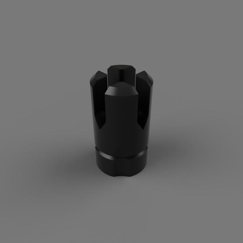 Four-Prong Flash Hider - M14x1 Negative