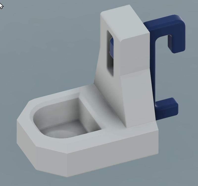 Skadis holder for TS101 iron compatible with CSD_Salzburg