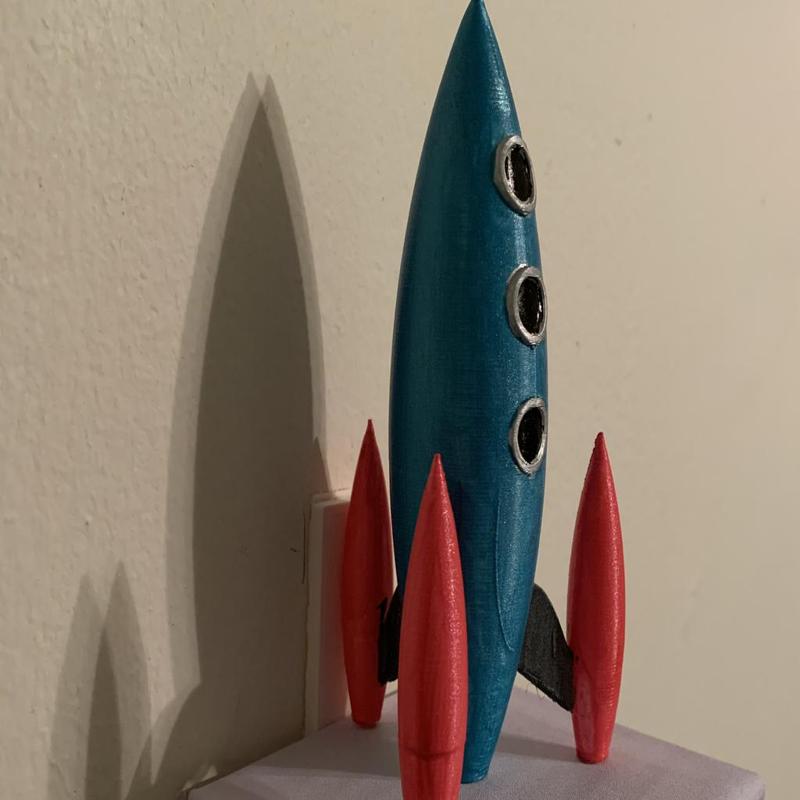 Retro Style Rocket