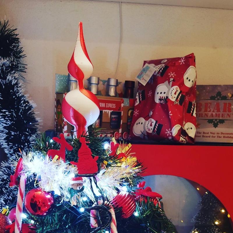 Bicolor 3D printed Christmas Tree Topper