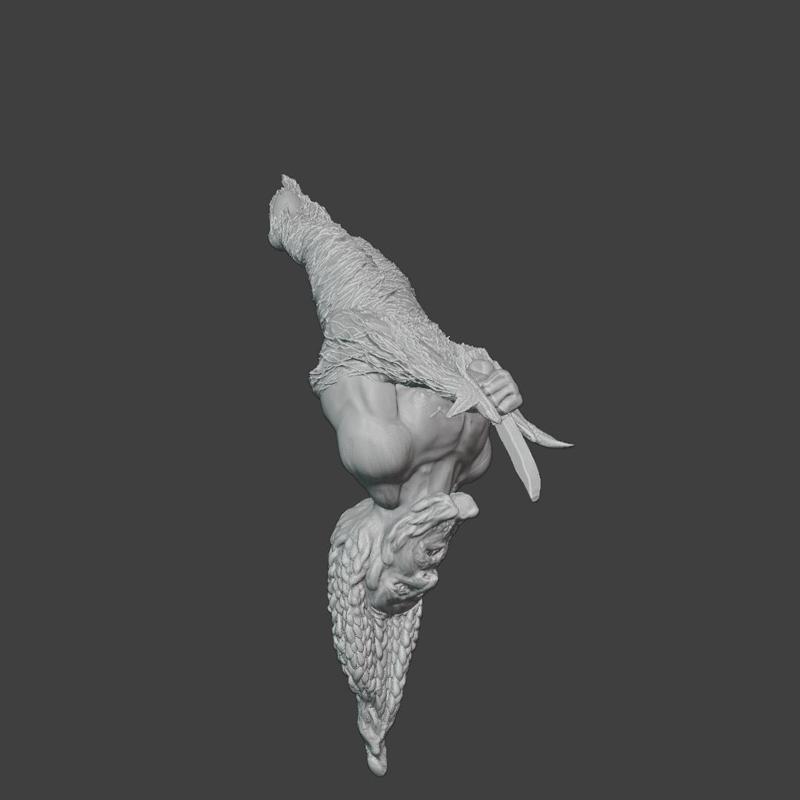 Dwarf Spider Victim Escaping