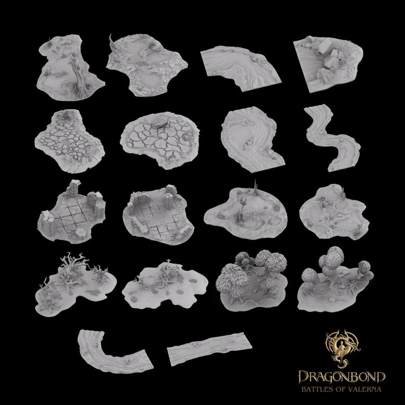TERRAINS from the Wargame Dragonbond: Battles of Valerna