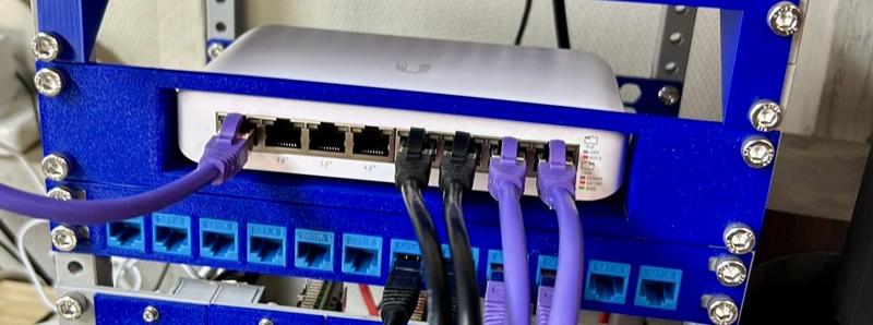 10" Rack Server Shelf to suit Ubiquiti Unifi 8 Lite Switch