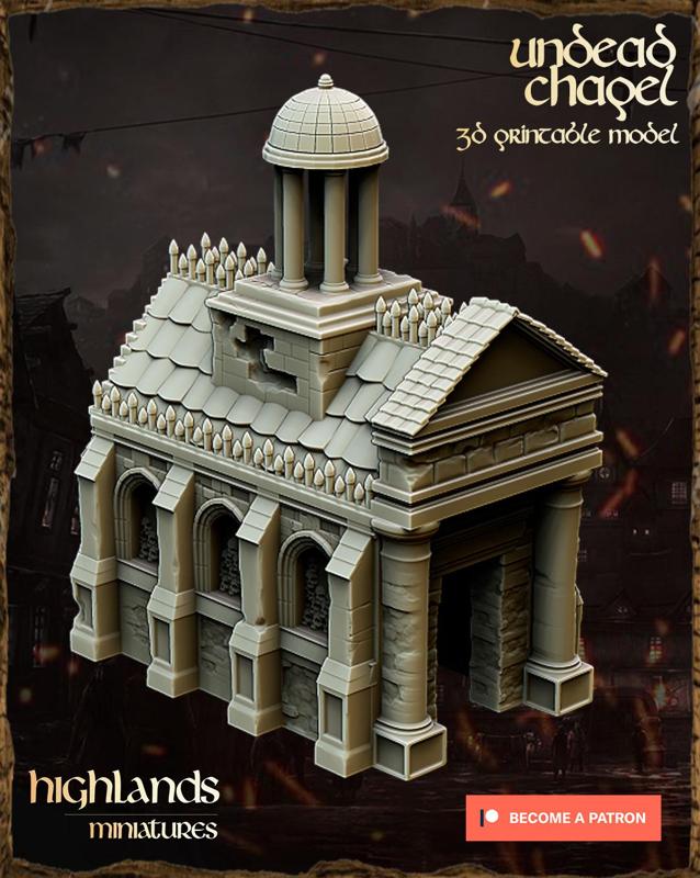 Undead Chapel and Tombs - Highlands Miniatures