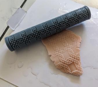 Texture Rolling Pin - Interwoven Double Trim