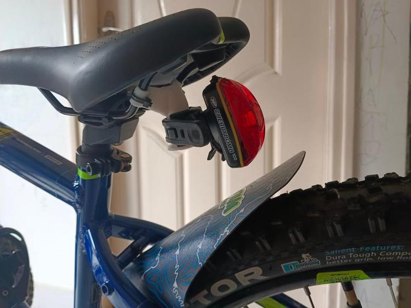 Saddle rear light mount