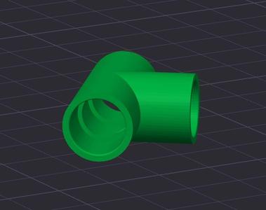 10mmT outside connector for 3 pvc tubes