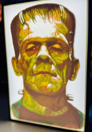 Frankenstein's Monster - Illuminated Wall Art