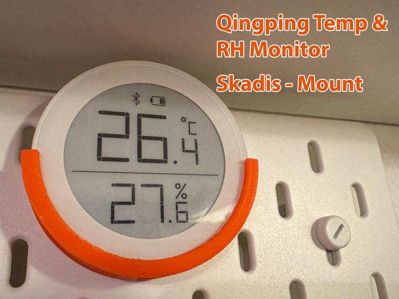 Qingping Temp & RH Monitor - Skadis Mount