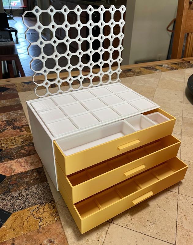 Multiboard Gridfinity Drawer Chest 5x3 Remix with Multiconnect