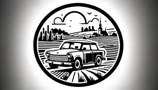 ilustrace Trabantu v přírodě