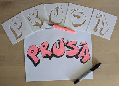 27 Graffiti Letter Stencils