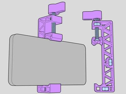 Phone clamp for tripod