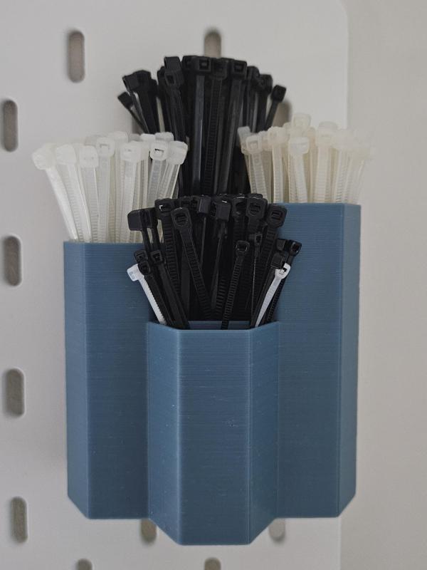 Skadis T-Clip Zip Tie Holder for small Zip Ties