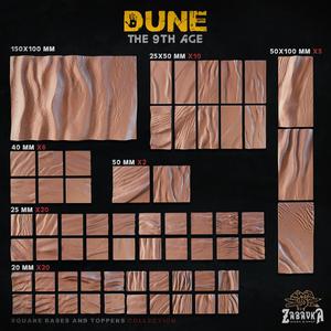 Dune (Square) - Bases and Toppers (The 9th Age)
