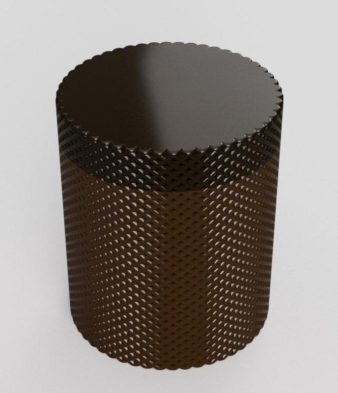 Plain or templar symbol box with screwed top