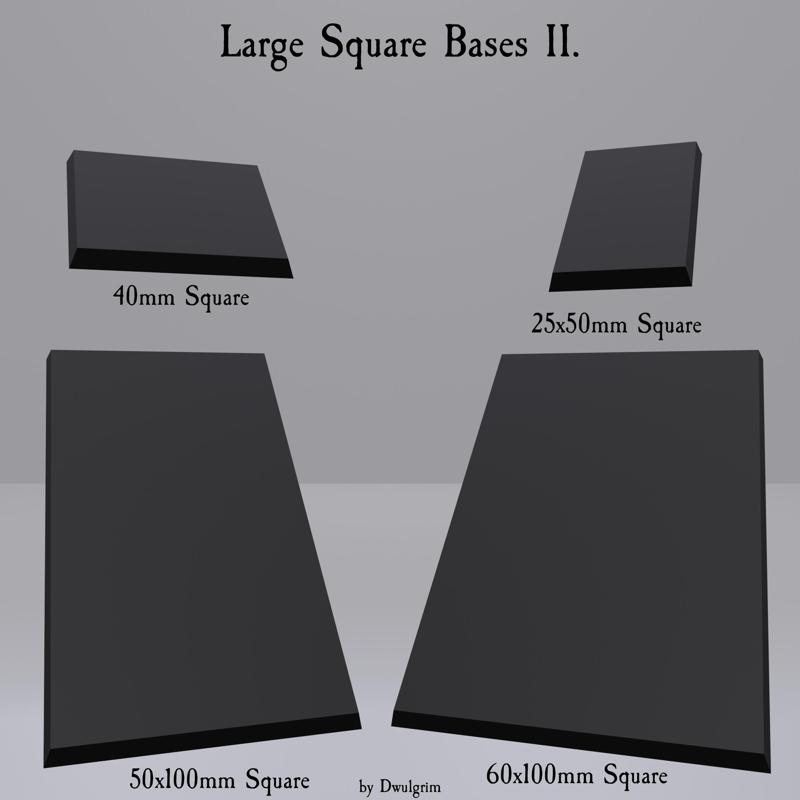 Large Square Bases II.