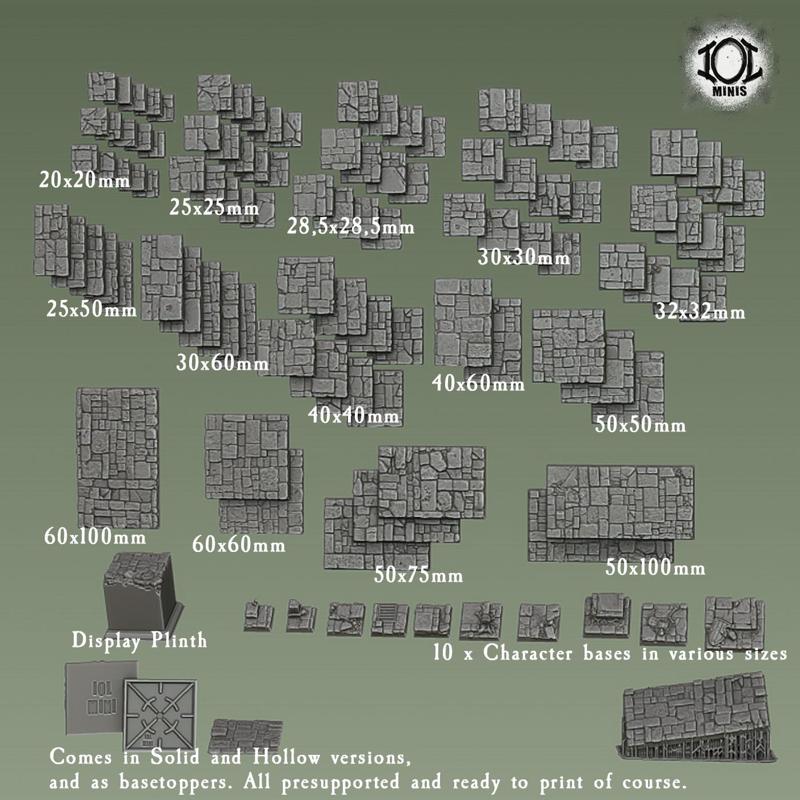 Flagstone Bases Collection ( Square bases)