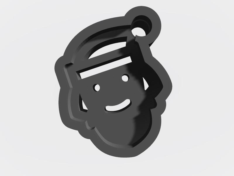 Keychain Santa Claus