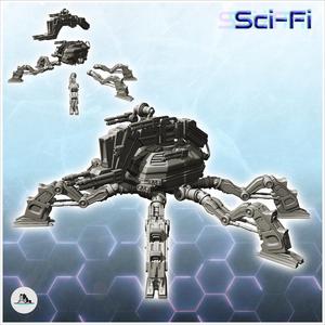 Ezies combat robot (20) - Future Sci-Fi SF Post apocalyptic Tabletop Scifi Wargaming Planetary exploration RPG