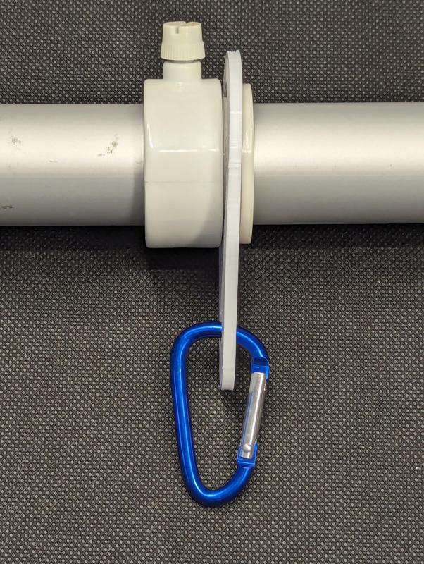 Flagpole flag attachment ring for poles under 1.5 inches