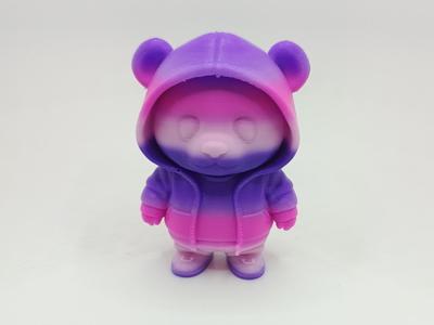 Hoodie-Panda in Lilac-Pink – cute & urban