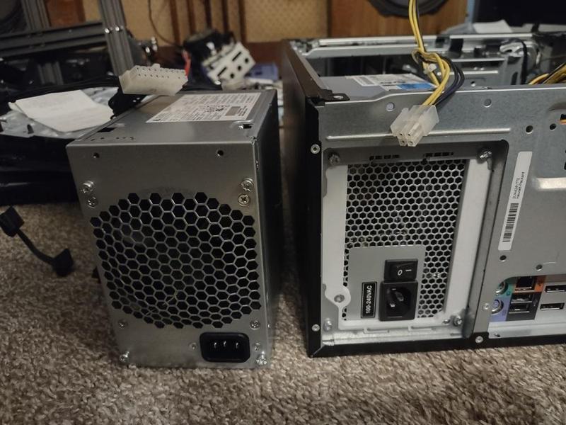 HP proprietary to ATX PSU adaptor bracket