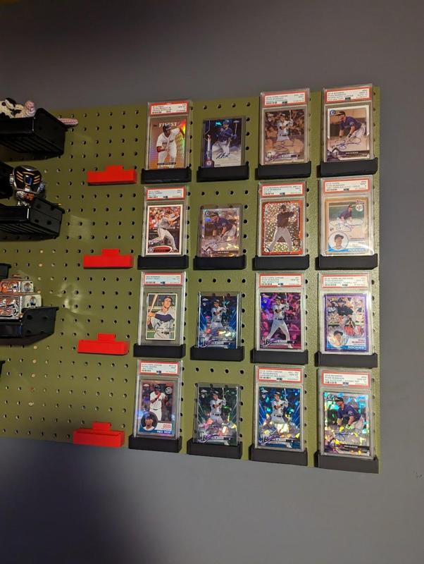PSA Card Pegboard Holder Shelf