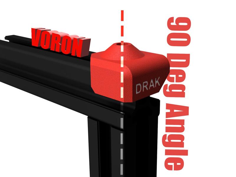 Voron Extrusion Dilling Helper 90 Angle