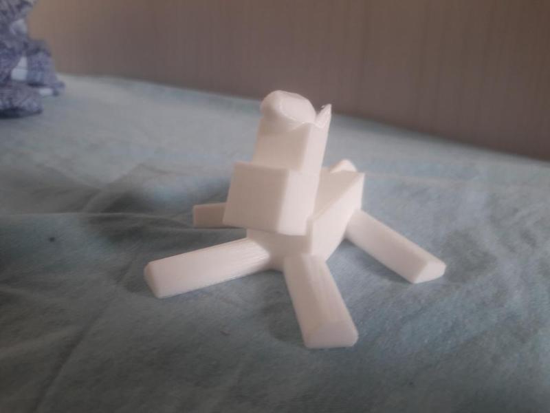 Cube Pony (lying and looking up)