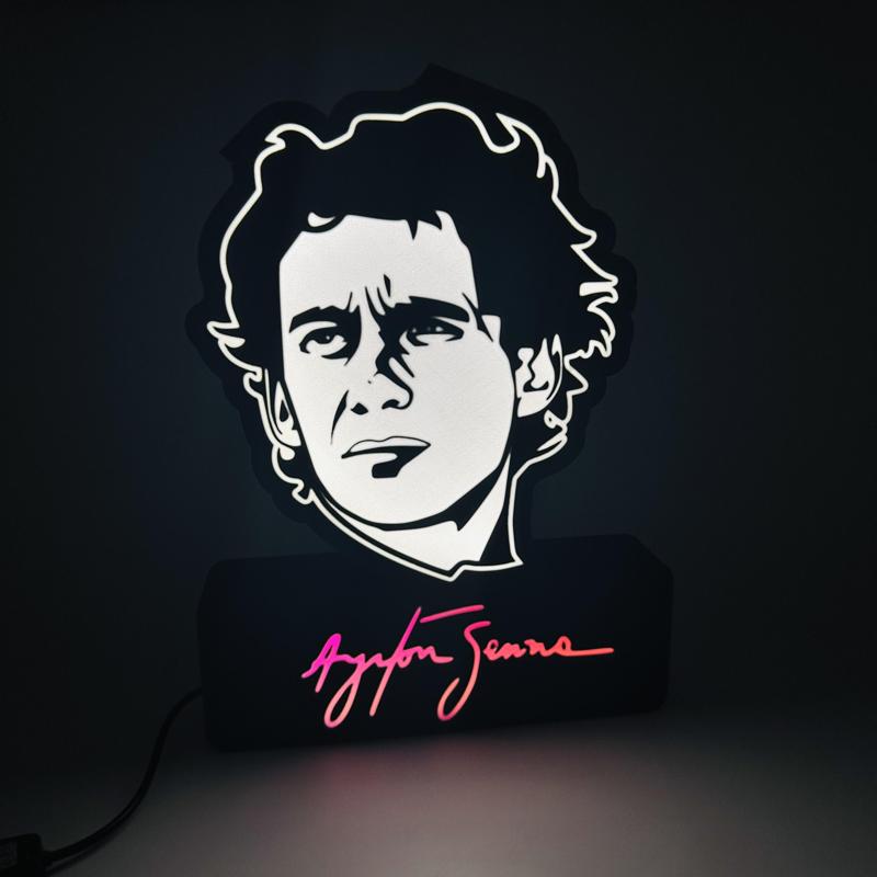 Ayrton Senna lamp  ( 3mf for Bambu ams)