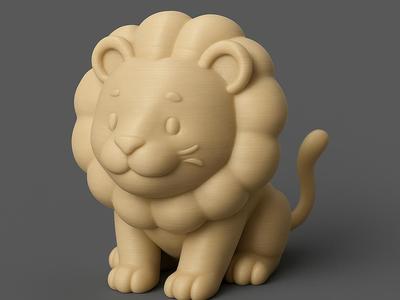 Sitting Friends - Lion