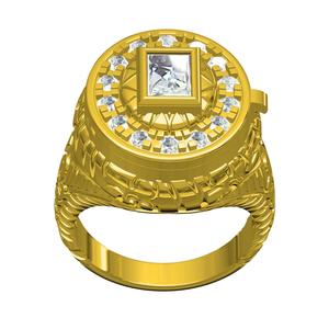 Antique Art Deco Emerald Cut Engagement Cocktail Ring