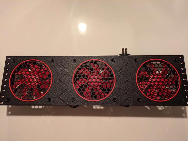 19" 3U Server Rack Fan Panel