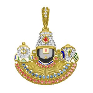 Tirupati Balaji Diamond Pendant