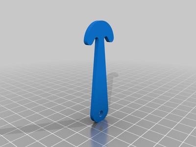 Crochet jeton de caddie - Shopping cart token hook