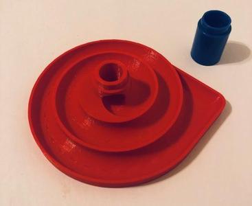 Marbulous Single Post Spiral Base