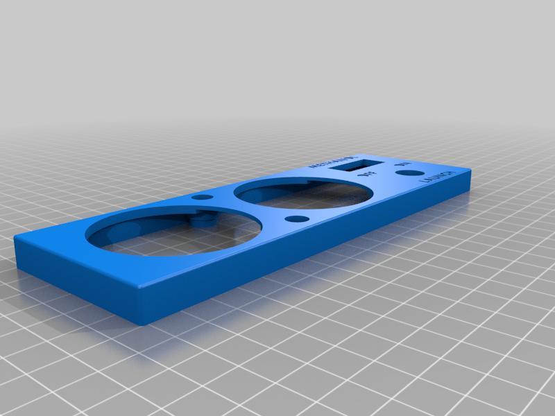 DIN Gauge Plate w/ switches