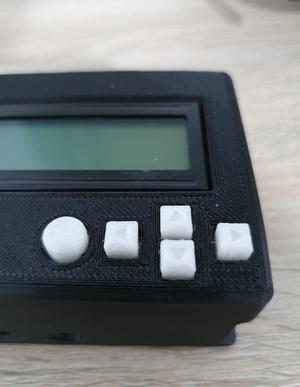 pi lcd keypad case buttons with arrows