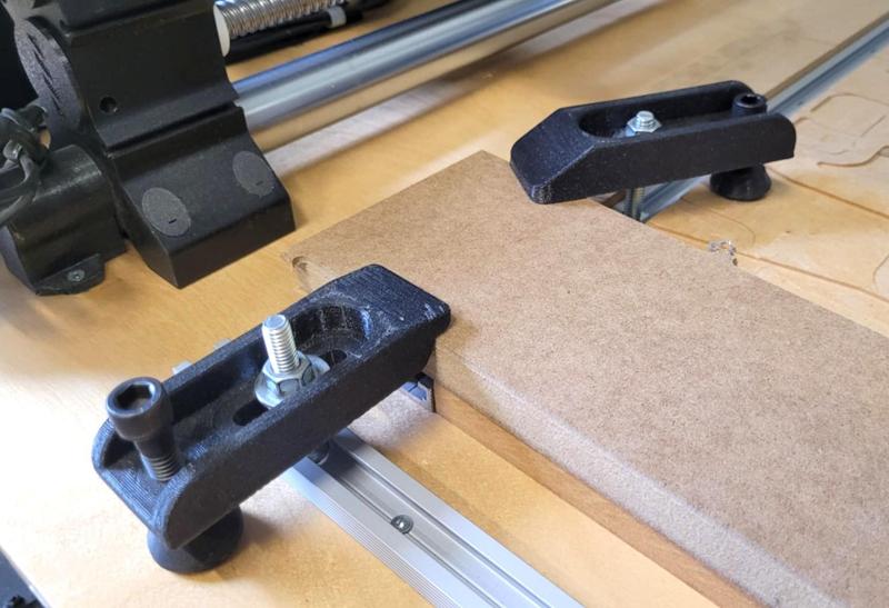CNC heavy duty T-track clamps