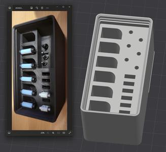 Gridfinity BambuLab Nozzle Accessory Bin - Screw Holes
