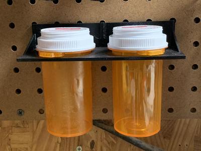 pegboard pill bottle holder 2l