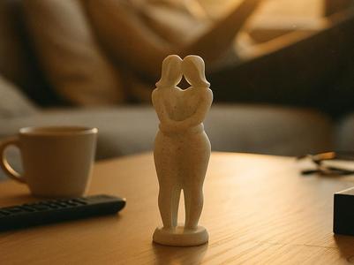 Embrace Sculpture Decor, Sentimental Couple Gift 