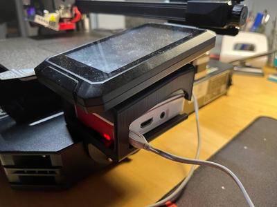Ender 3 S1 Pro Display Holder with Raspberry Slot