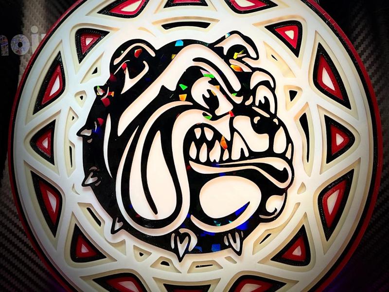 Artistic Bulldog Mandala Dog Art3Dchoix 